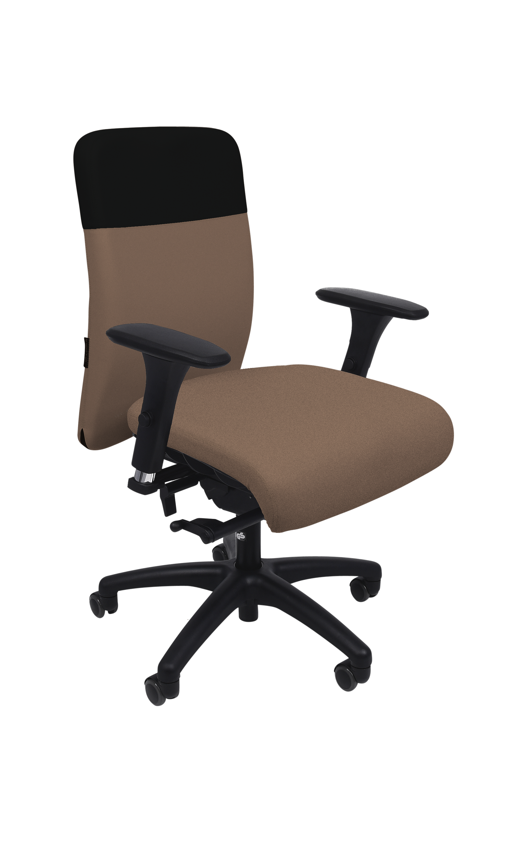 Friend Classic (Microfaser, , mit Ergonomische 3D Armlehne, Fußkreuz Kunststoff, ohne Lordosen - Luftkammersystem, Doppelrolle 50mm hart Gehäuse Alu-Druckguss, Sitzfläche extra tief, Stuhlsäule mit Gaslift, schwarz, LGA geprüft)